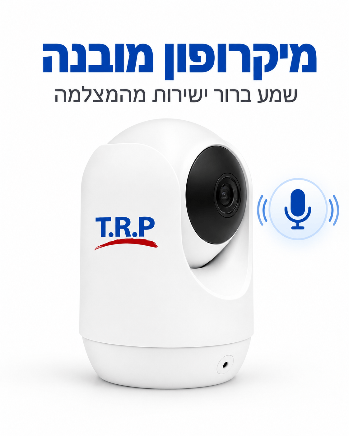 מצלמת אבטחה פנימית WiFi מסתובבת 360° TRP-3D