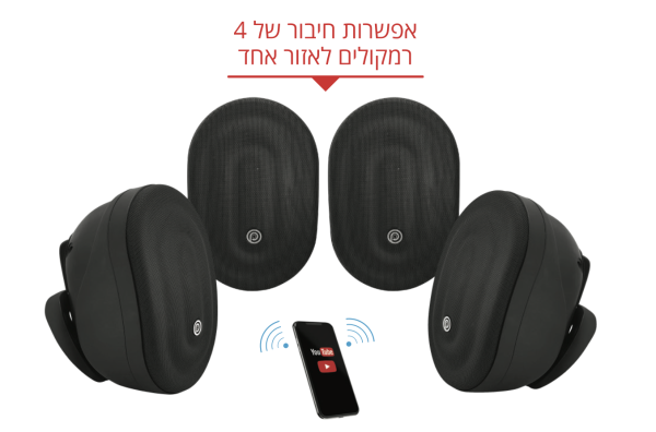 ⁦Pure Acoustics זוג רמקולים PATIO ACTIVE-25⁩ – תמונה ⁦2⁩