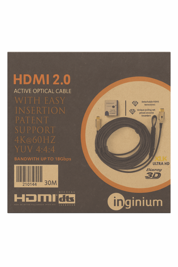 כבל HDMI להשחלה ראש פריק 30 מטר AOC ULTRA K4