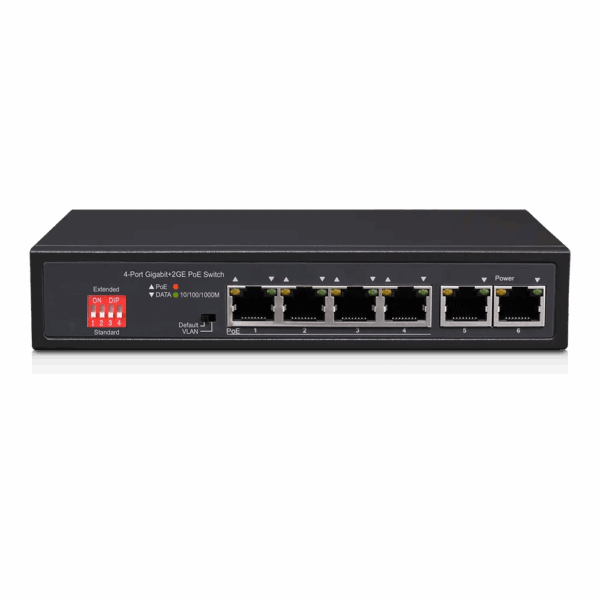 סוויץ PoE מדגם PoES-0472GC+2G מבית Provision ISR