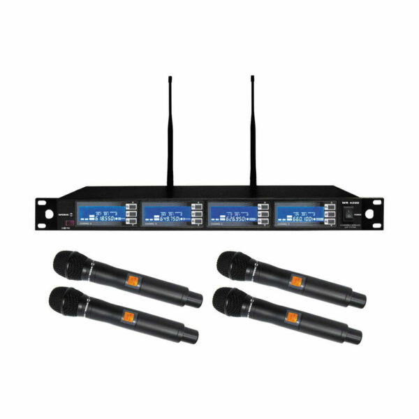 רביעיית מיקרופונים עם מקלט אלחוטי Work Pro WR 4200/1